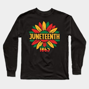 Juneteenth King Celebrating 1865 Black Boys Kids Toddler men women Juneteenth Long Sleeve T-Shirt